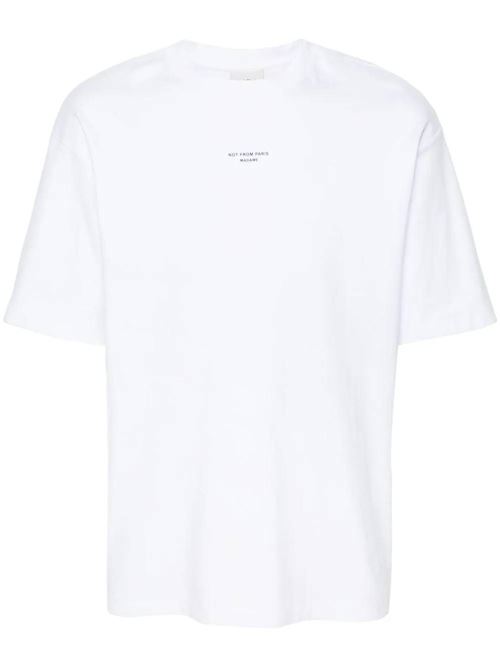 White cotton jersey t-shirt DRÔLE DE MONSIEUR | PERMTS202CO002OPW